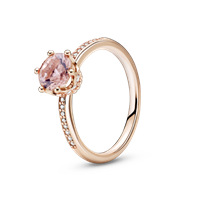 Anello Pandora Donna Pandora Signature in Lega metallica Cristallo 188289C01-48 - 188289C01-52